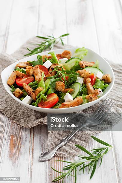Chicken Salad Stock Photo - Download Image Now - Chicken Salad, Salad, Crouton