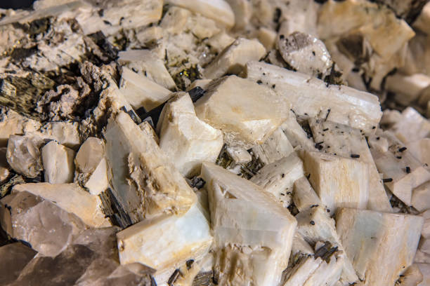 istock Othoclase mineral in the pegmatite stone 1785991560