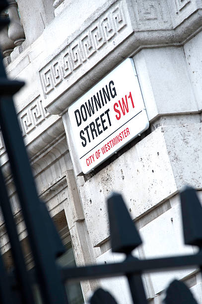 istock Downing Street sign on building facade 178599809