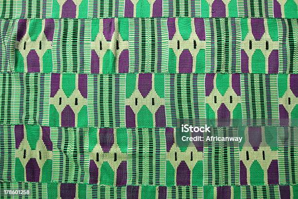 Kente Cloth Ghana West Africa Stock Photo - Download Image Now - Textile, Africa, African Culture