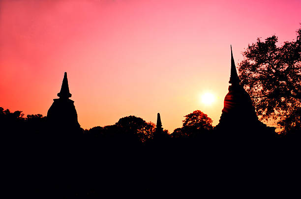 istock pagoda at the Thai temple 178601453