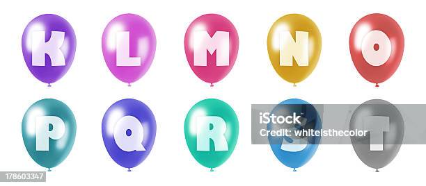 Alphabet Set Kt Ballons Stockfoto und mehr Bilder von Buchstabe O - Buchstabe O, Buchstabe N, Lila