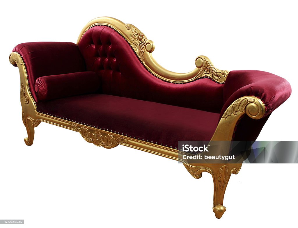 Oro antico, divano - Foto stock royalty-free di Luigi XVI di Francia