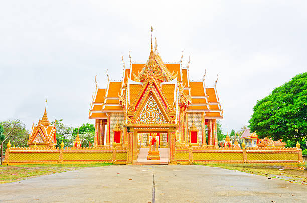 istock pagoda at the Thai temple, chruch 178604418