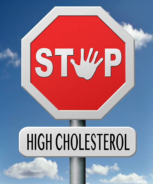 El colesterol alto - foto de stock