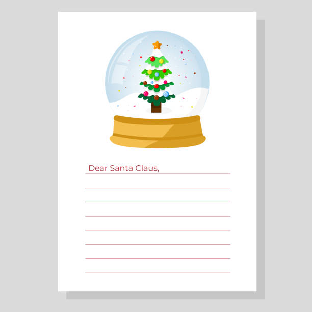 letter template for santa claus - 動畫 幅插畫檔、美工圖案、卡通及圖標