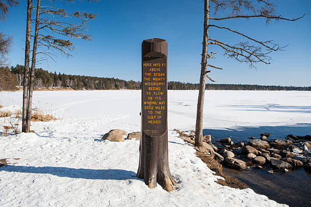 The Missippi headwaters located in Itasca State Park in Minnesota, USA