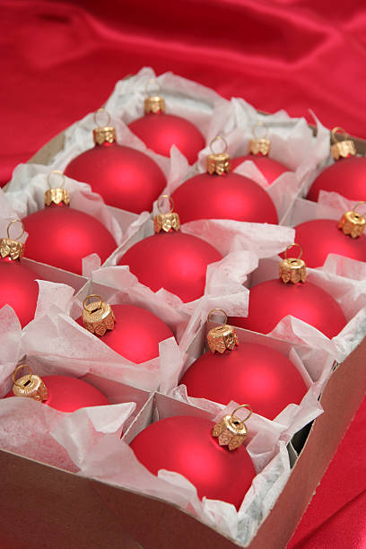 istock Box of Christmas Ornaments 178607918