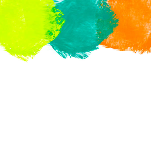 Brush Strokes - Watercolor Background in Secondary Colors