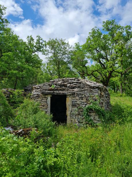 istock Ancient buildings in countyside, Varaire, France 1786089087