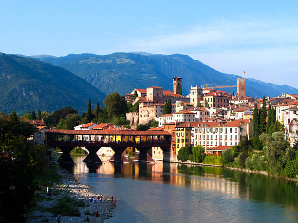 istock old wooden bridge spans the river brenta 178609166