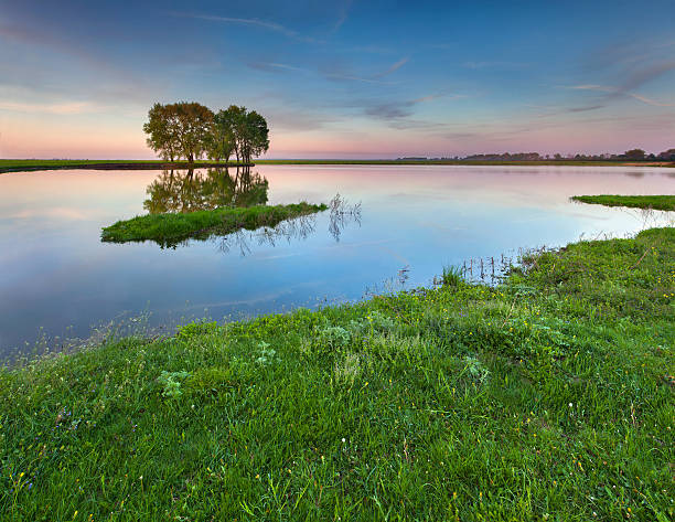 istock Beautiful summer landscape on the river 178611181