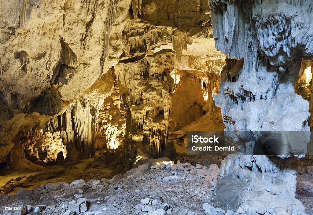 Grotte des Demoiselles - Lizenzfrei Beleuchtet Stock-Foto