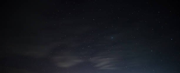 istock Minimalistic starry sky with clouds at night in the desert 1786113529