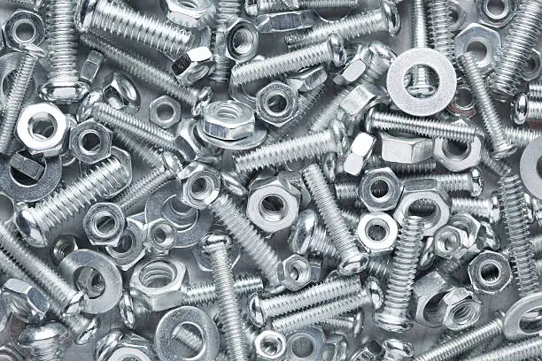 Photo of Nuts and bolts background