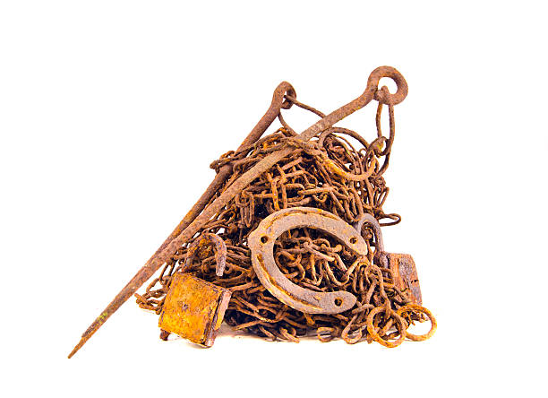 istock rusty and aged metal iron scrap isolated 178612083
