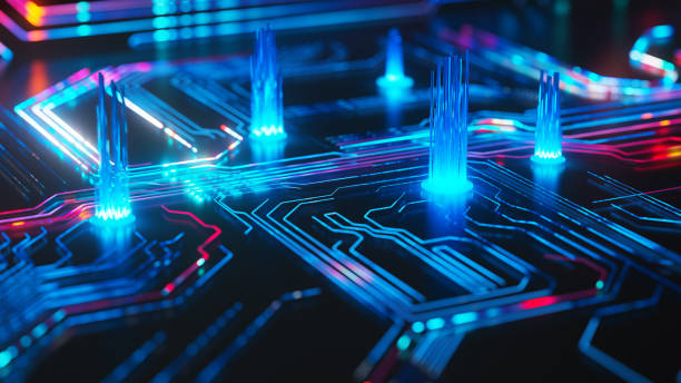 istock Abstract futuristic AI circuit board 1786124159