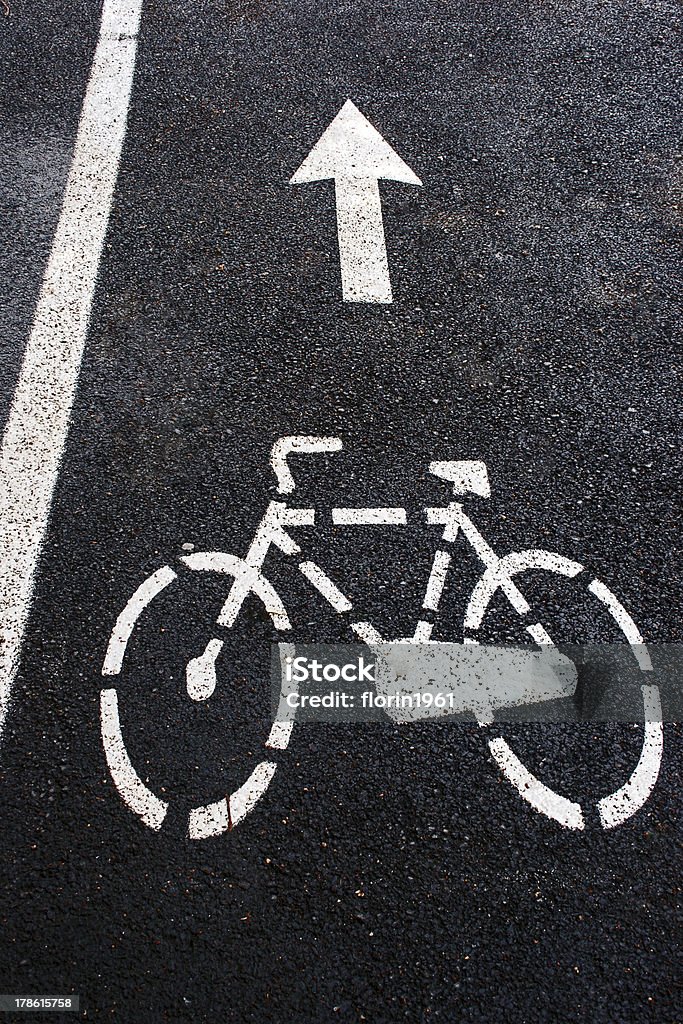 Vélo lane - Photo de Blanc libre de droits