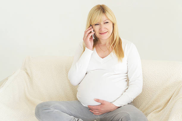 istock Pregnant woman relaxing on the sofa 178616898
