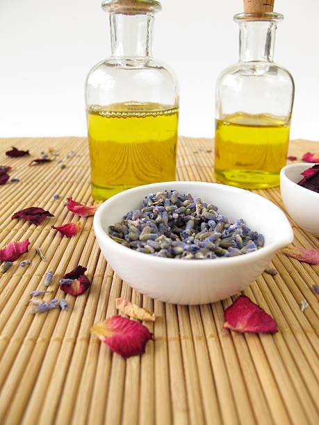 istock Massage oil with lavender and rose 178617015