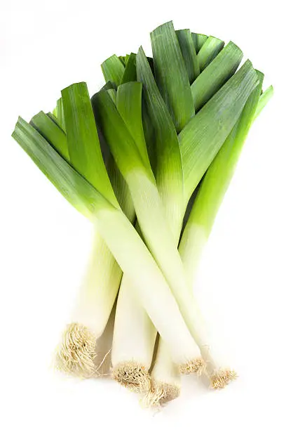 Leek isolated on a white background