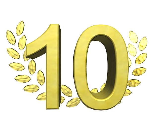 istock number ten with laurel wreath 178617319