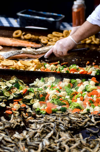 cooking food.