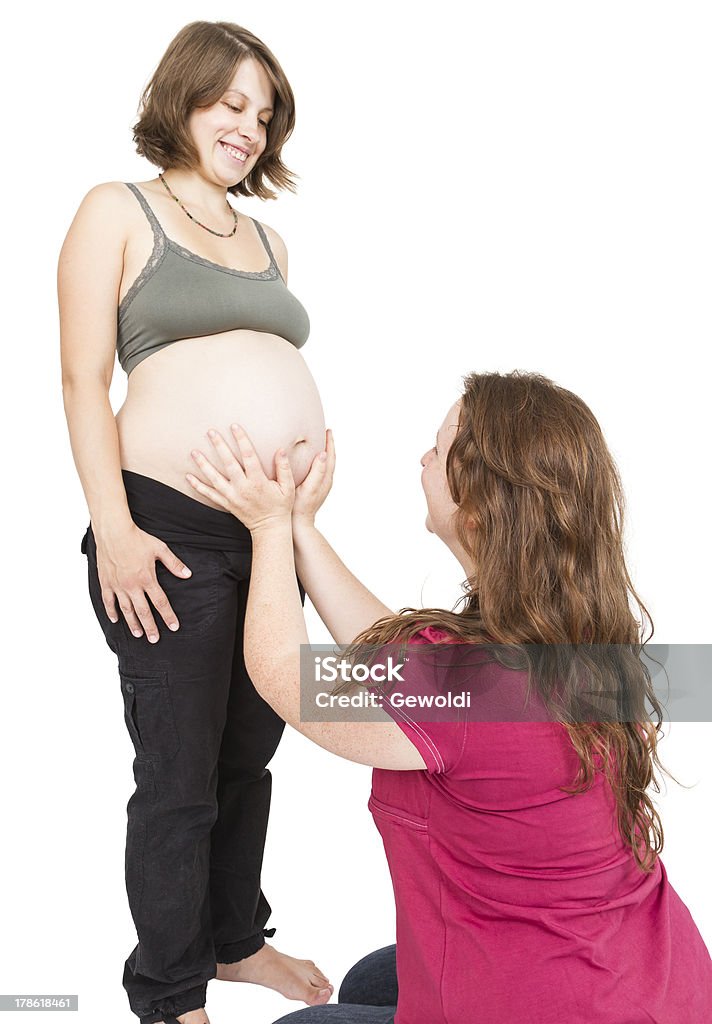 Ostetrica fingering al ventre umano - Foto stock royalty-free di Addome