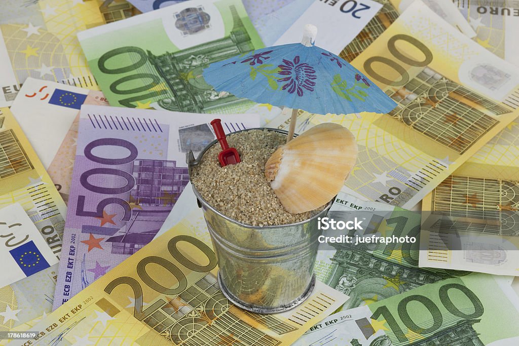 urlaubskasse-dinheiro - Foto de stock de Agência de Viagem royalty-free