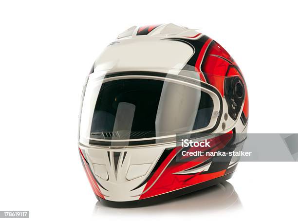 Motorcycle Helmet Stock Photo - Download Image Now - Helmet, Sports Helmet, Work Helmet