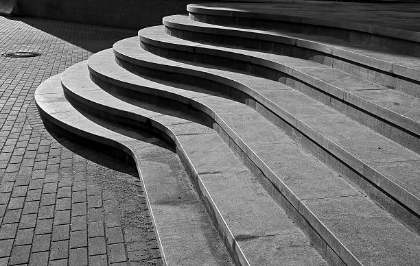 istock Seven footstep of modern stairs 178619200