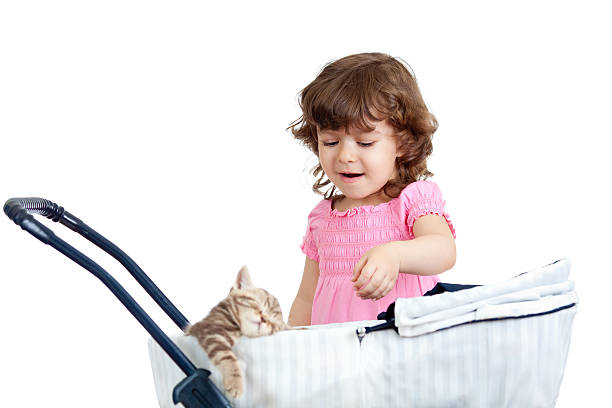 istock funny child playing with attractive kitten 178619267