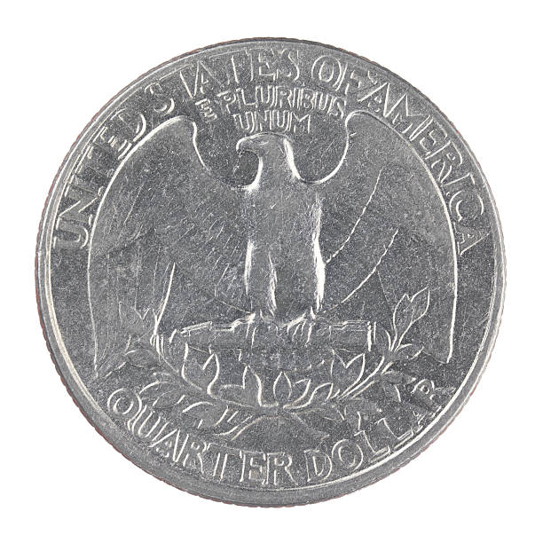 istock old American one quarter dollar coin isolated on white background 178619696