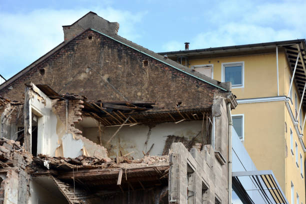 istock A house with crumbling walls destroyed by a rocket attack 1786205862