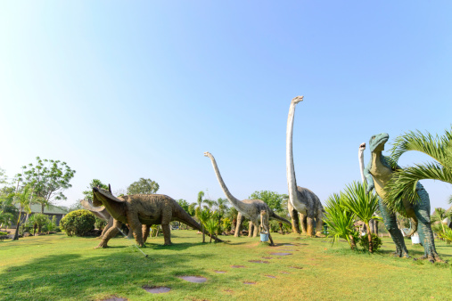 public parks of statues and dinosaur in Kalasin province,  Thailand.