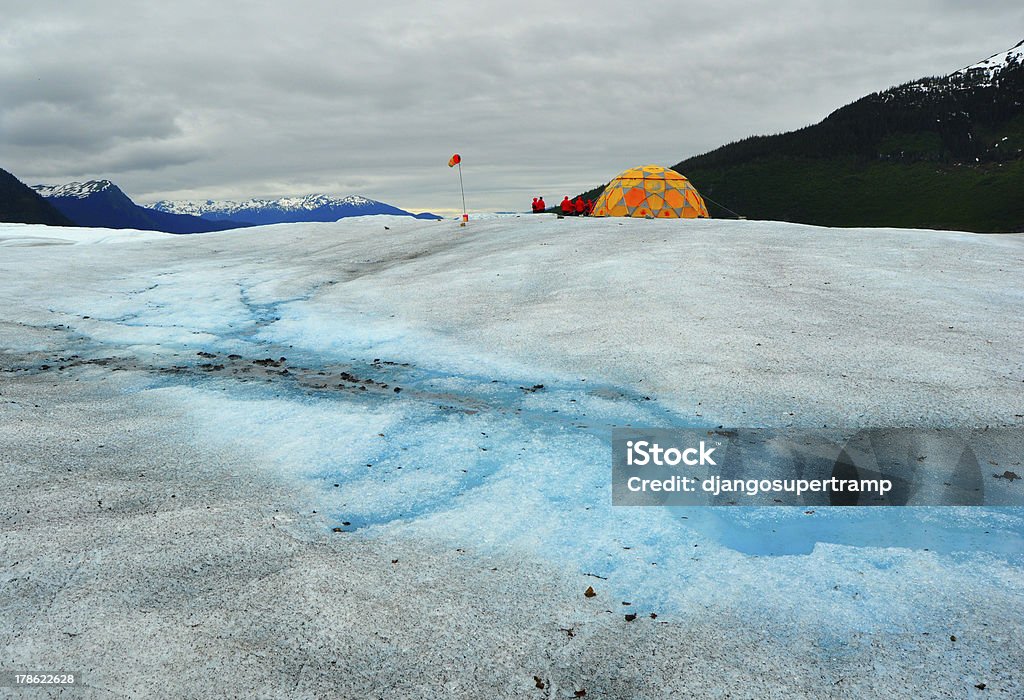 Glacier Mendenhall Exploration Camp - Photo de Activité libre de droits