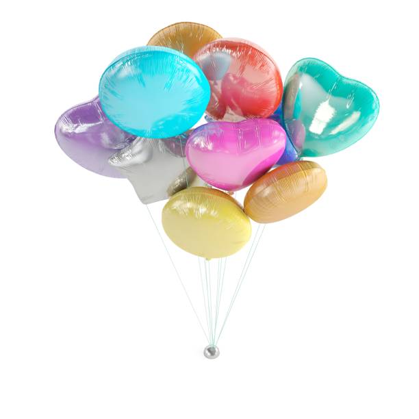 istock many different colored balloons attached to each other on strings with a shadow 1786227967