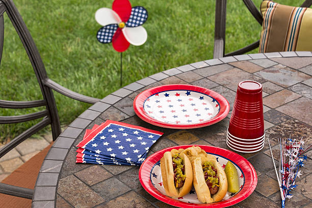istock Summer cookout with hotdogs 178623234
