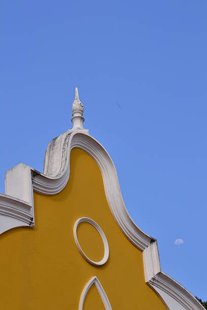 Thai temple in Christian church style (Wat Niwet Thammaprawat  Gothic Temple),Ayutthaya Province,Thailand ,Asia.