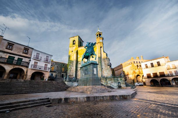 istock Warm autumn evening at Trujillo Cathedral. 1786242374