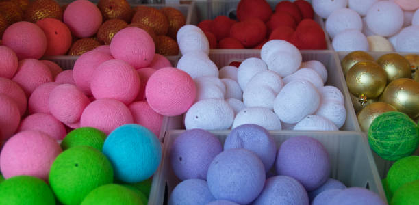 istock Christmas color balls on the holiday. 1786285830