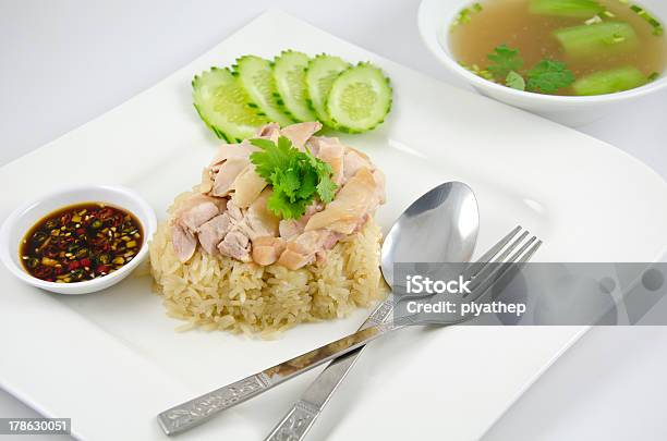 Gedämpftem Reis Mit Hühnchen Stockfoto und mehr Bilder von Abnehmen - Abnehmen, Asien, Bangkok