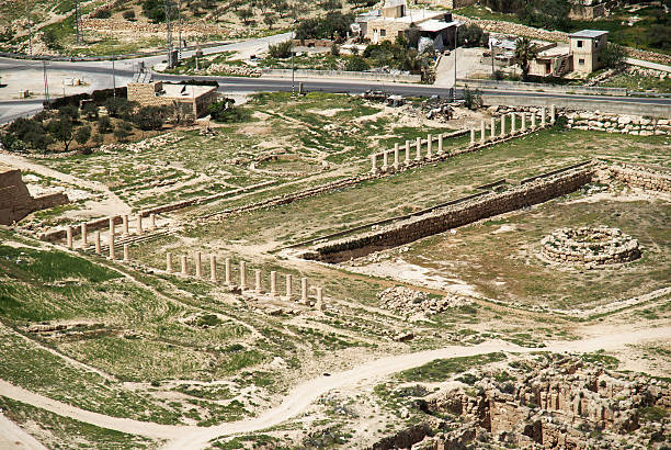 Herodium castle ruins stock photo