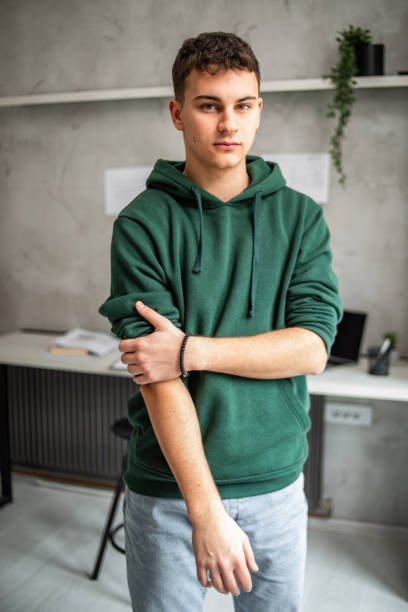 istock Portrait of a young student in his study 1786315624