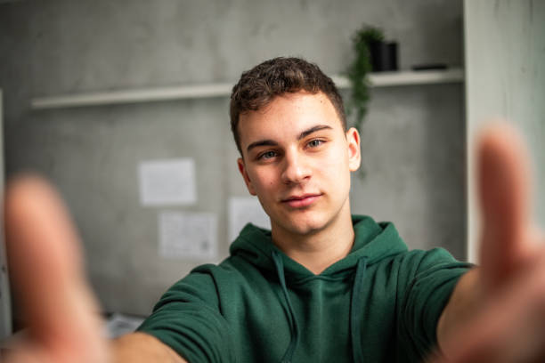 istock Portrait of a young student in his study 1786315628