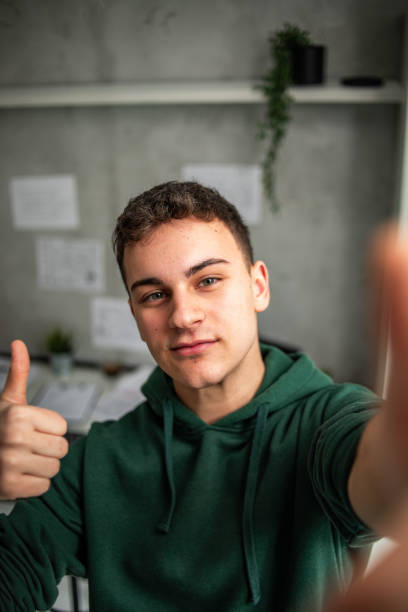 istock Portrait of a young student in his study 1786315631