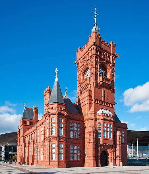 Pierhead Building at Cardiff Bay in Wales, UK "Pierhead Building at Cardiff Bay in Wales, UK" cardiff wales stock pictures, royalty-free photos & images