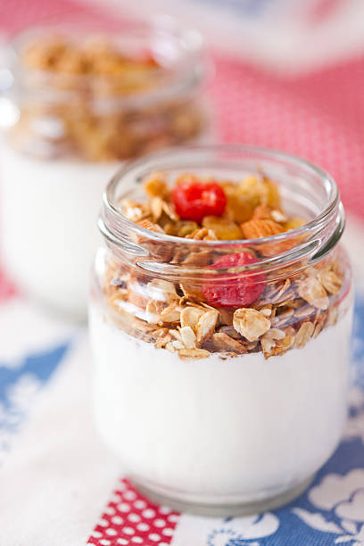 istock delicious and healthy yogurt with granola 178632750