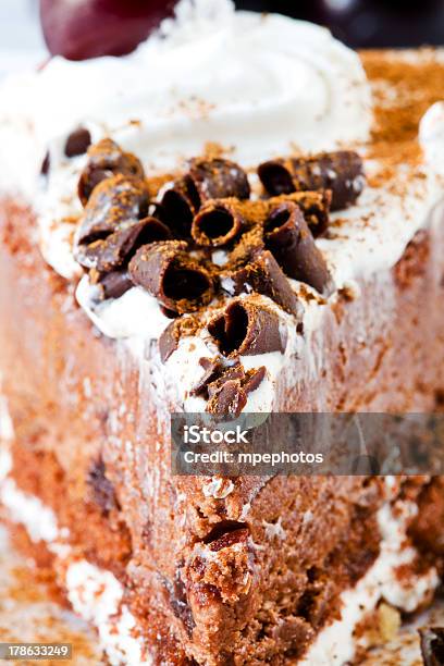 Black Forest Cake Close Up Stock Photo - Download Image Now - Baked Pastry Item, Black Color, Bright