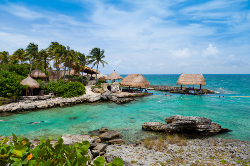 The beautiful oceanfront paradise of the Mayan Riviera